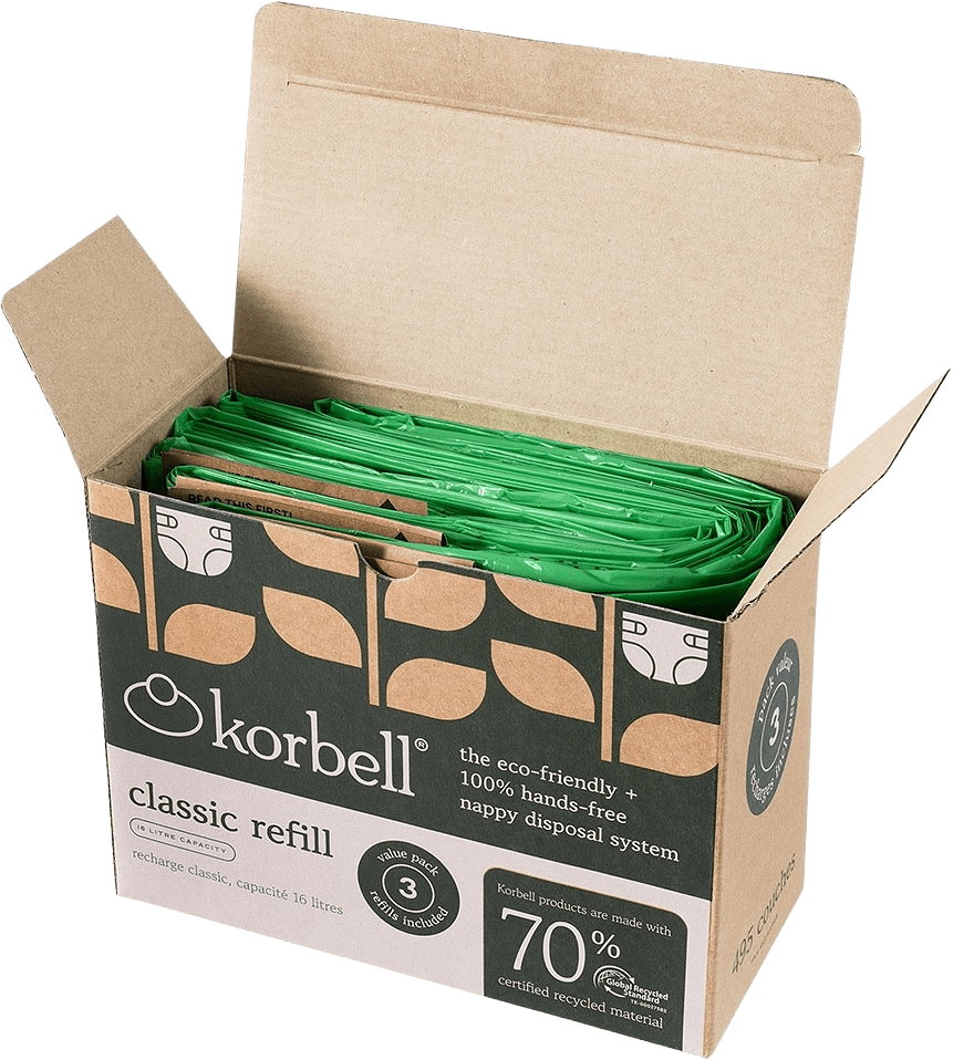 Korbell Classic Refill 3-pack Grs-certifierad, från Korbell, i färgen grön.
