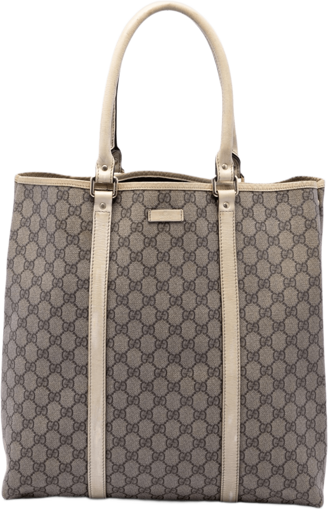 Gucci Gg Supreme Joy Vertical Tote, från Luxclusif, i färgen vit.