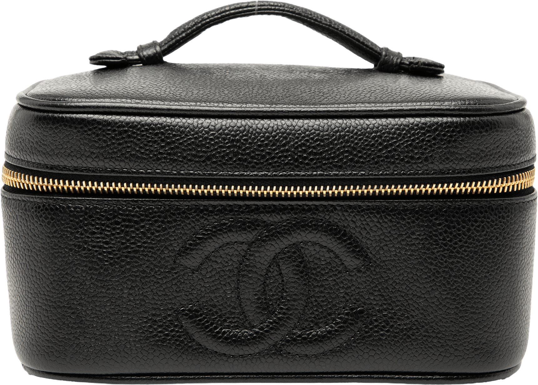 Chanel Cc Caviar Vanity Bag, från Luxclusif, i färgen black.