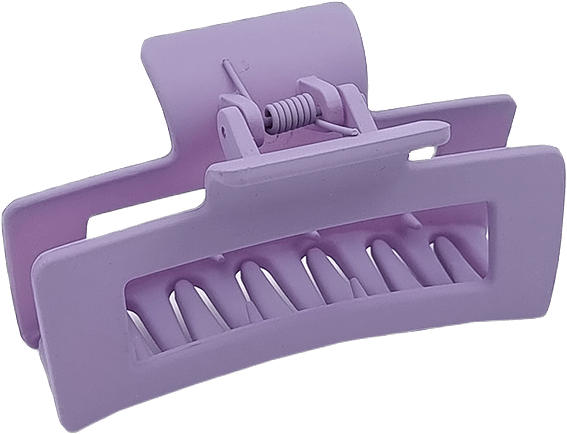 Hårklämma Matt Finish, från Complement, i färgen purple.