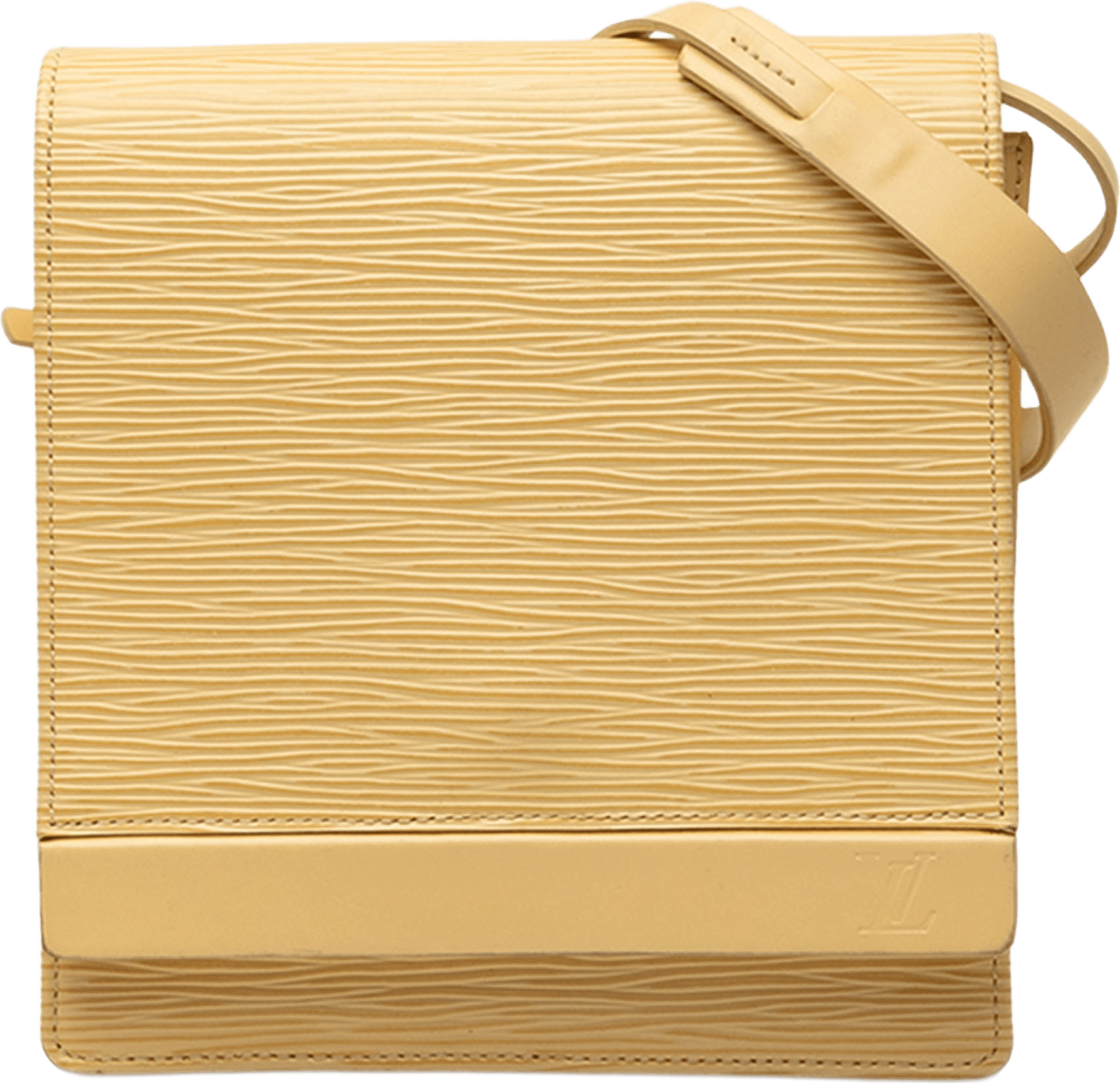 Louis Vuitton Epi Biarritz, från Luxclusif, i färgen gul.