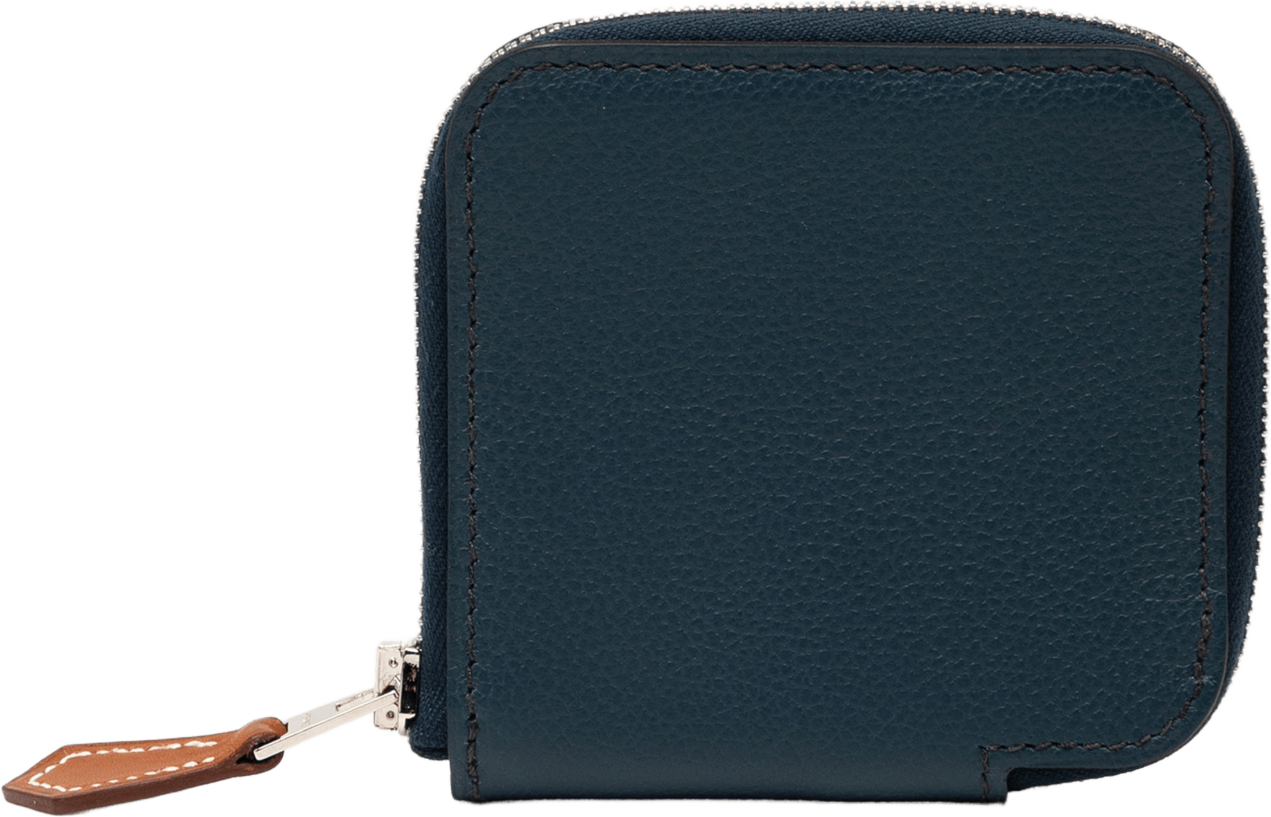 Hermès Evercolor Silk In Compact Coin Purse, från Luxclusif, i färgen dark blue.