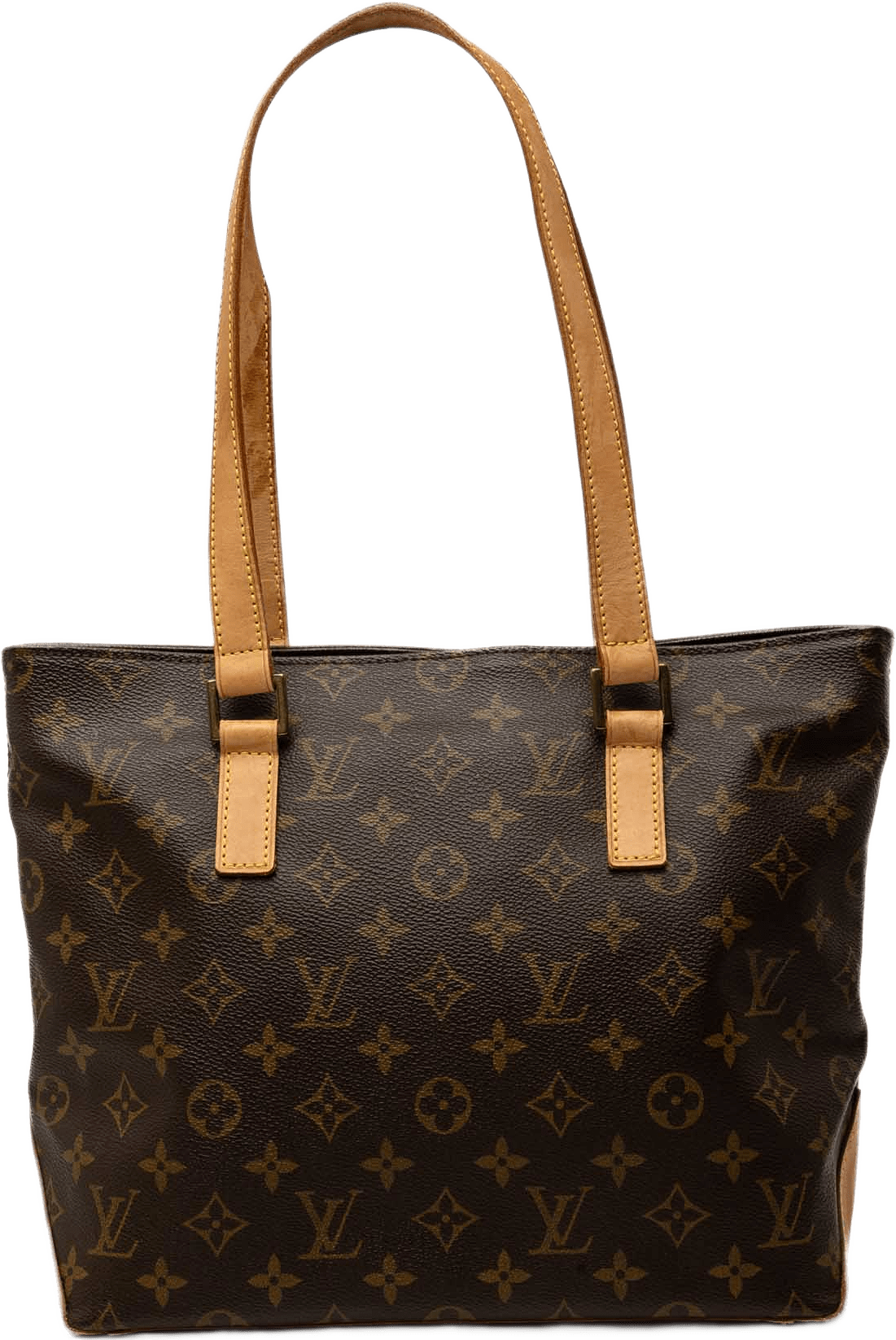 Louis Vuitton Monogram Cabas Piano, från Luxclusif, i färgen brun.