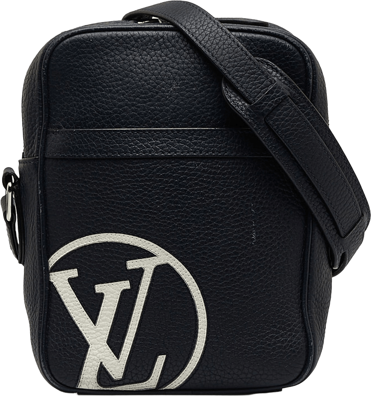 Louis Vuitton Taurillon Danube Lv Circle  Pm, från Luxclusif, i färgen dark blue.