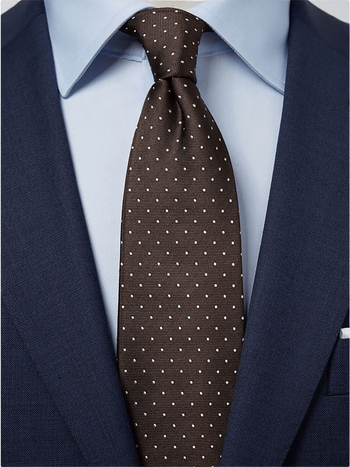 Tie Dot, från John Henric, i färgen brun & vit.