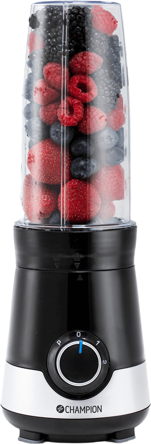 Smoothie Maker Power, från Champion Nordic, i färgen svart/vit.