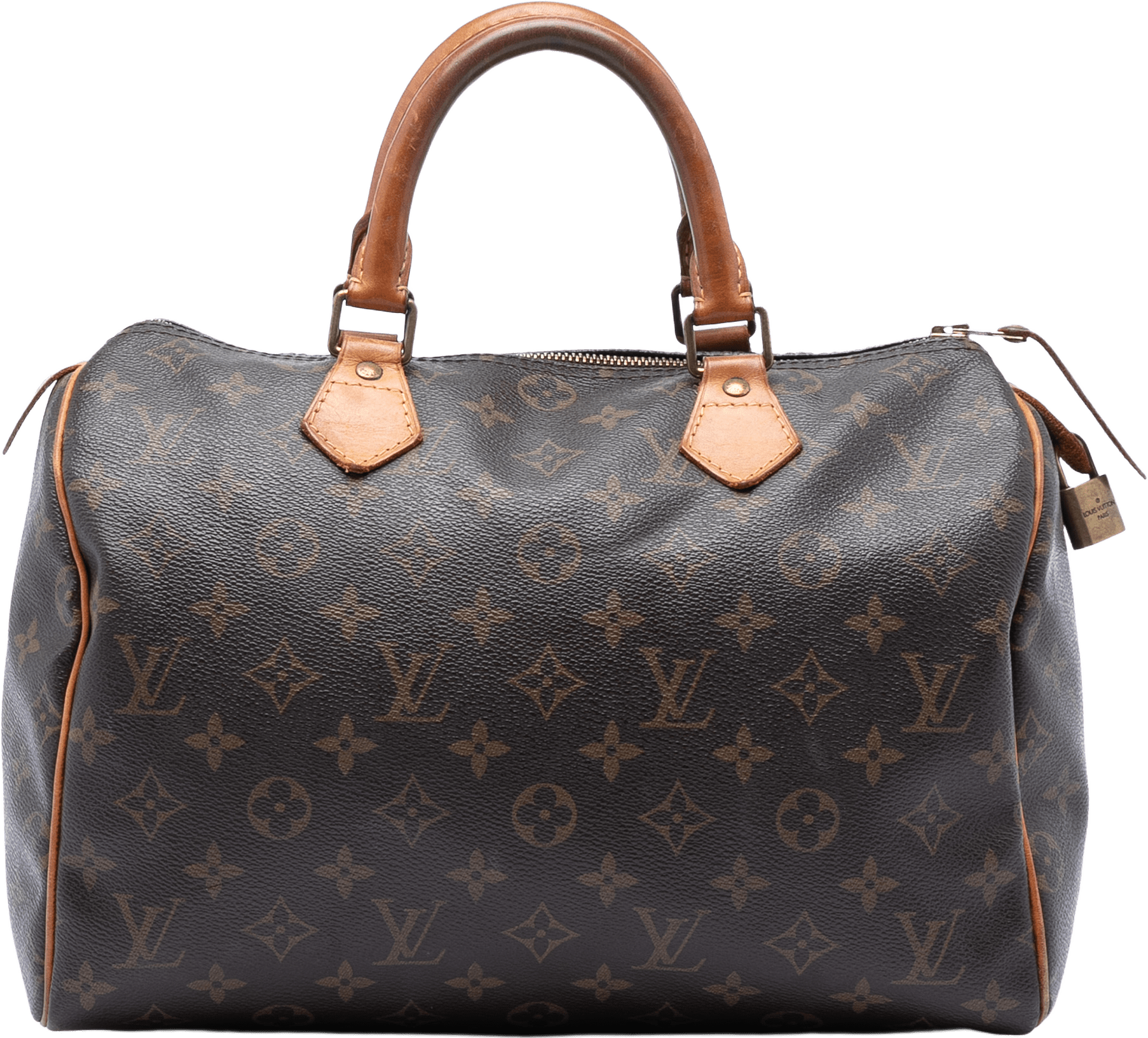 Louis Vuitton Monogram Speedy 30, från Luxclusif, i färgen brown.