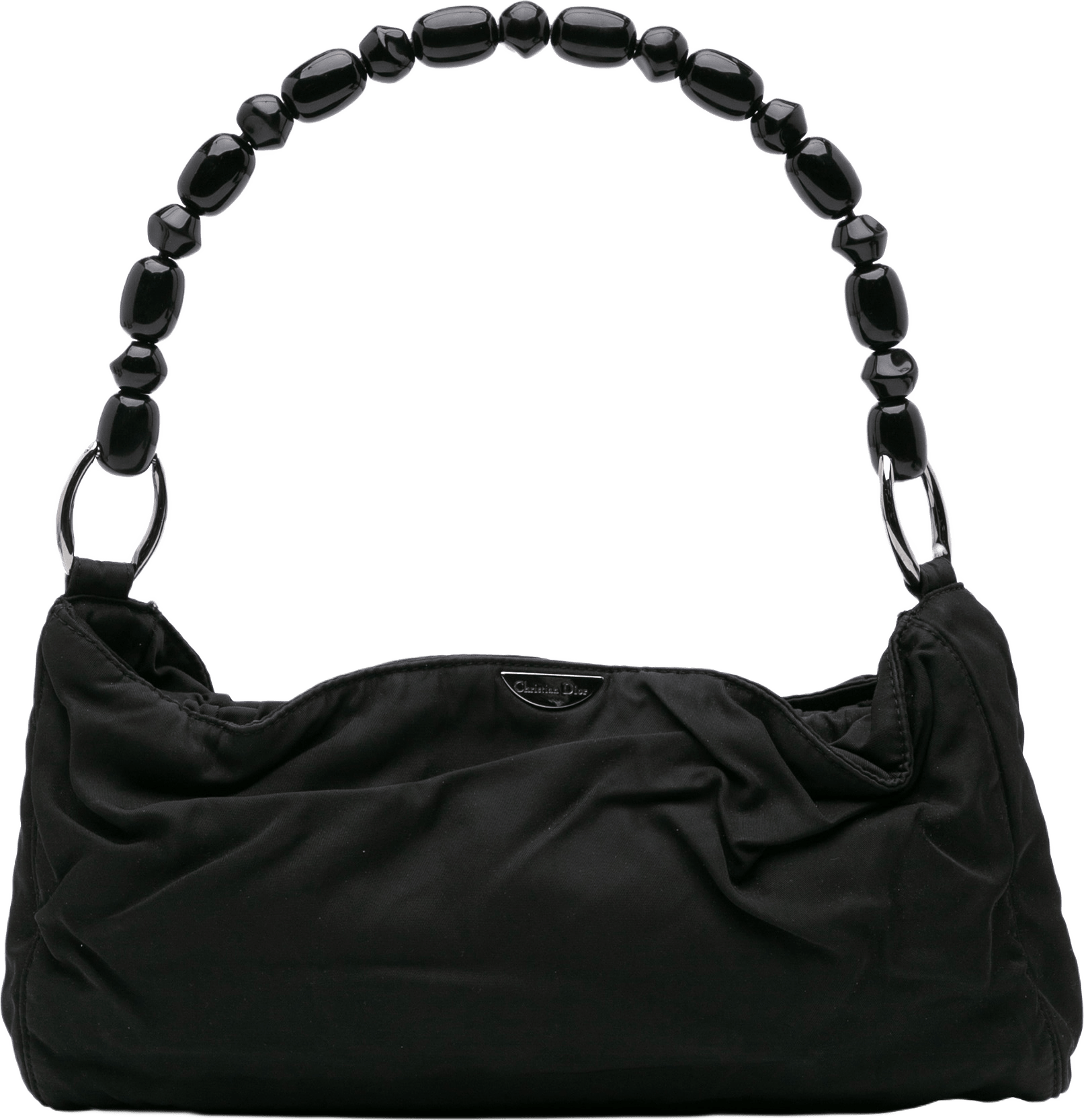 Dior Nylon Malice Handbag, från Luxclusif, i färgen black.