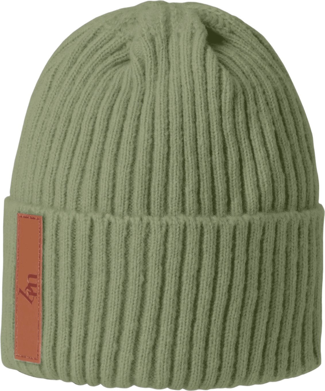 Beanie - Vuxen, från BabyMocs, i färgen olive.