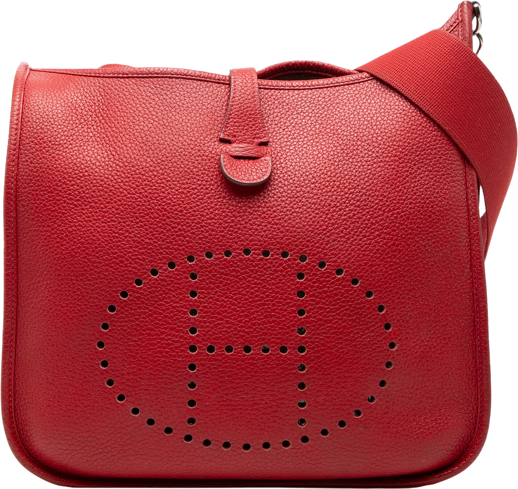 Hermès Clemence Evelyne Iii 29, från Luxclusif, i färgen red.