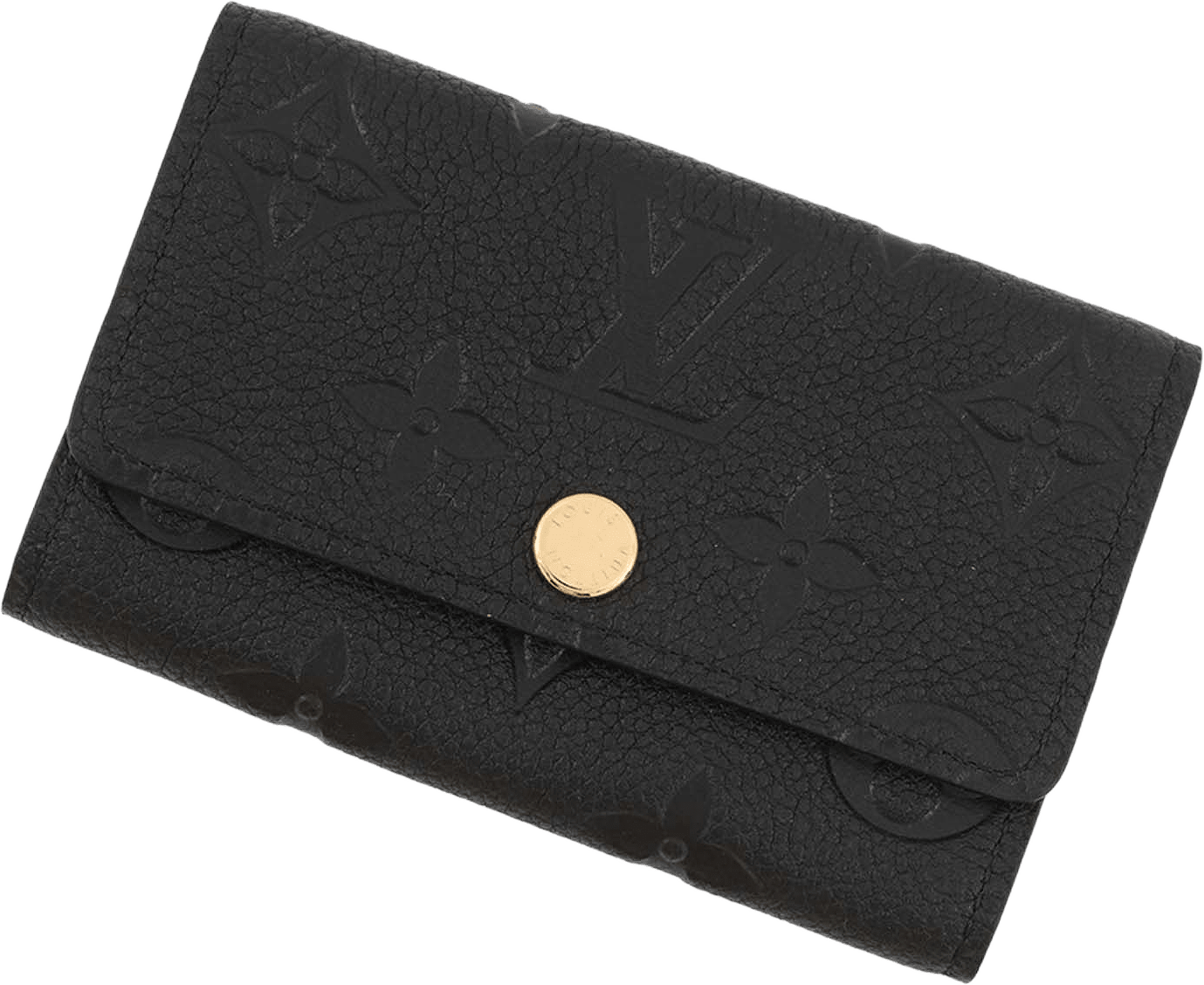 Louis Vuitton Monogram Empreinte 6 Key Holder, från Luxclusif, i färgen black.