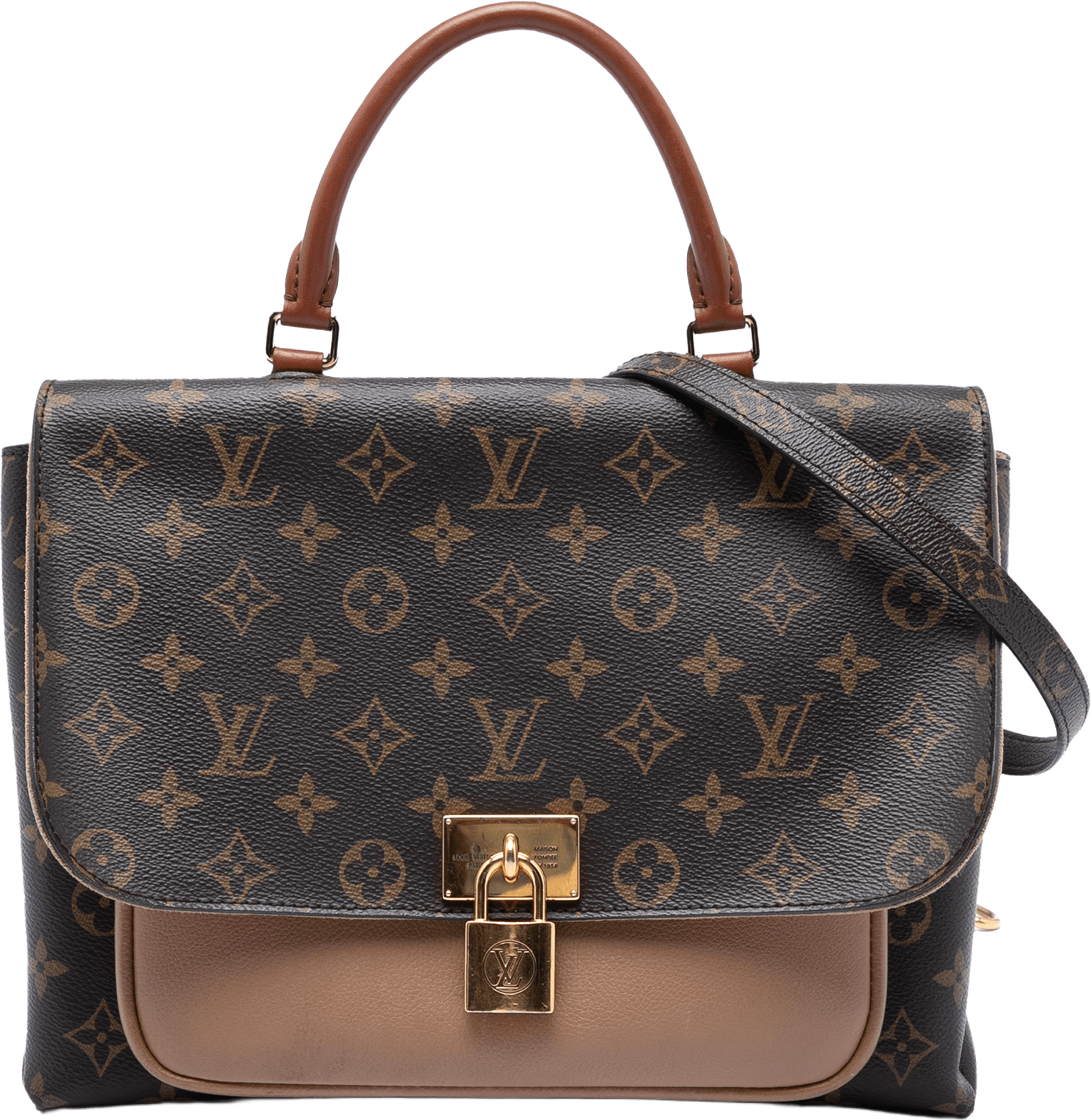 Louis Vuitton Monogram Marignan, från Luxclusif, i färgen brown.