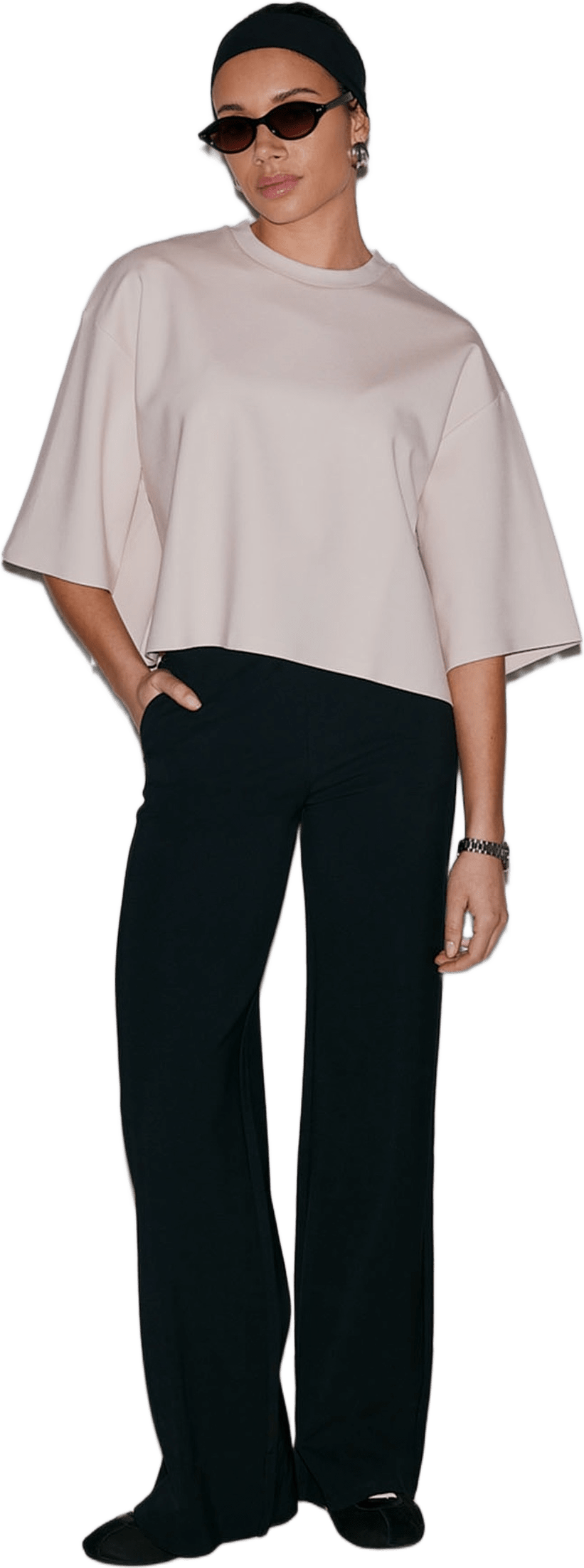 Luxe Pants, från aim'n, i färgen black.