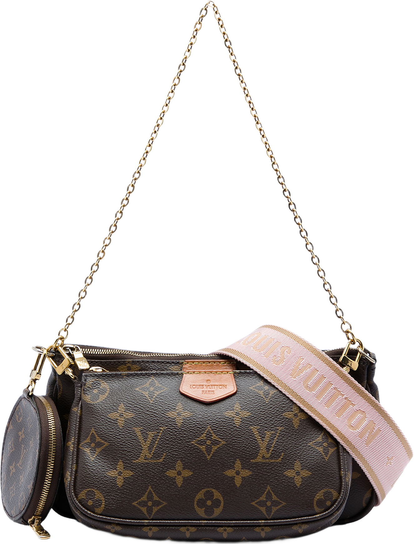 Louis Vuitton Monogram Multi Pochette Accessoires, från Luxclusif, i färgen brun.