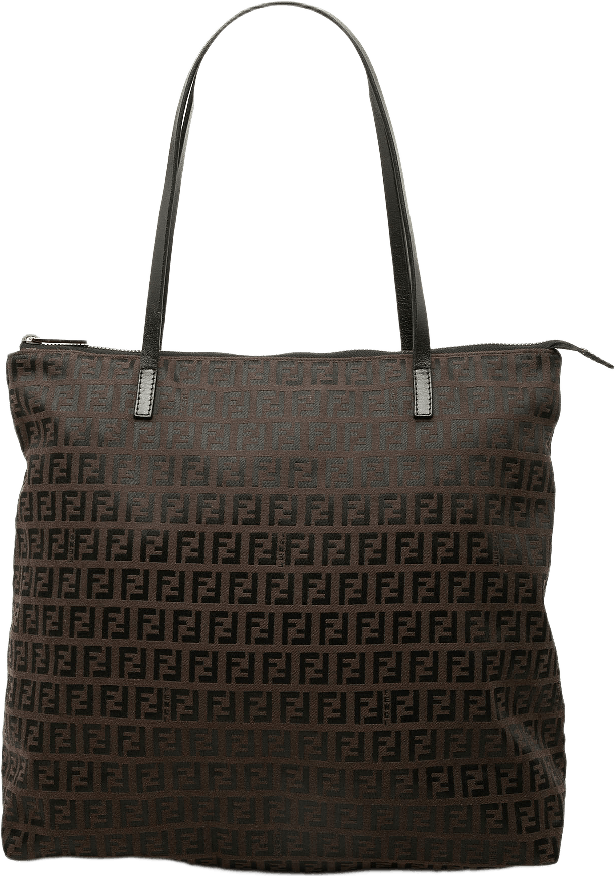 Fendi Zucchino Canvas Tote, från Luxclusif, i färgen brun.