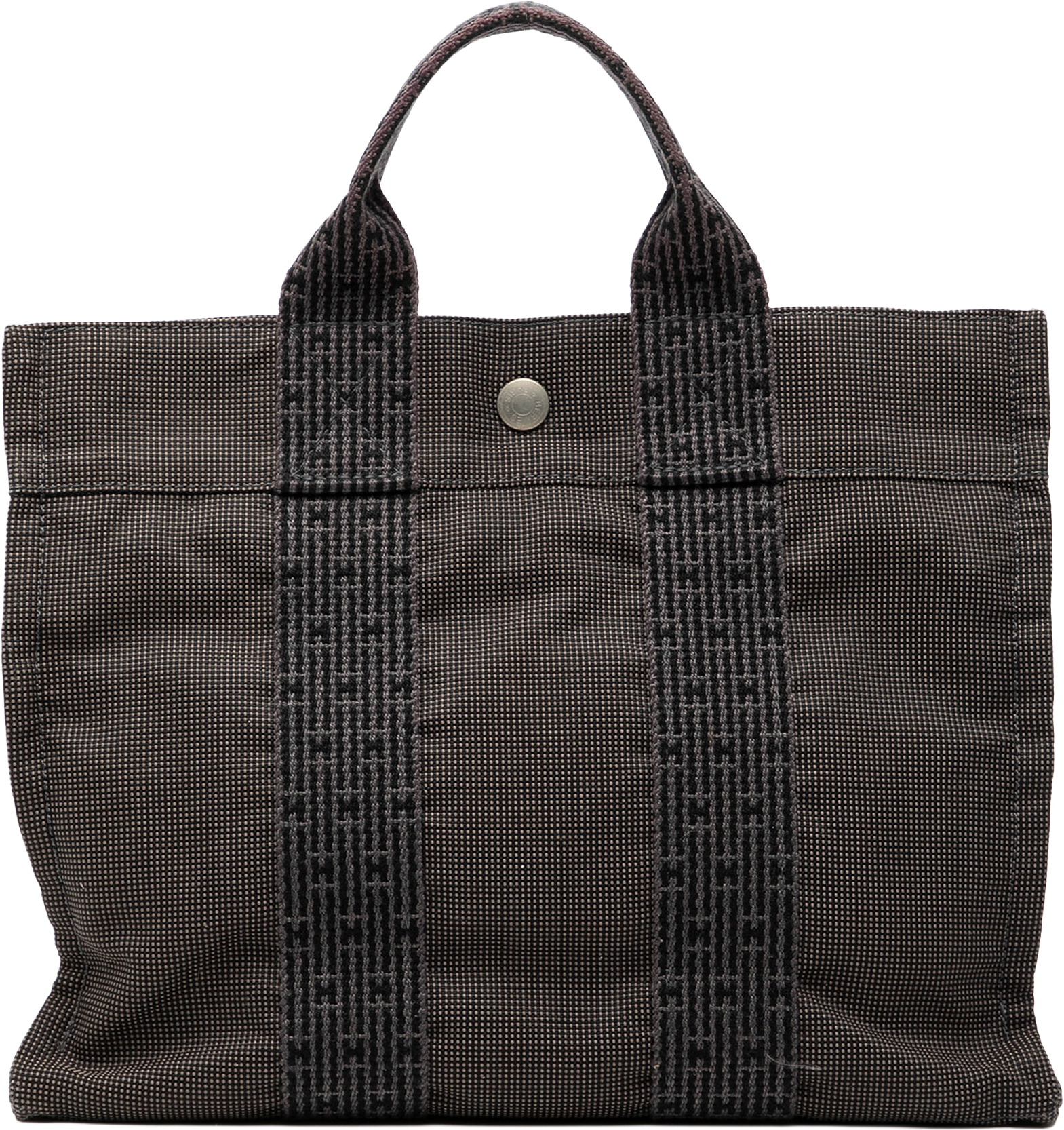 Hermès Canvas Herline Pm, från Luxclusif, i färgen dark gray.