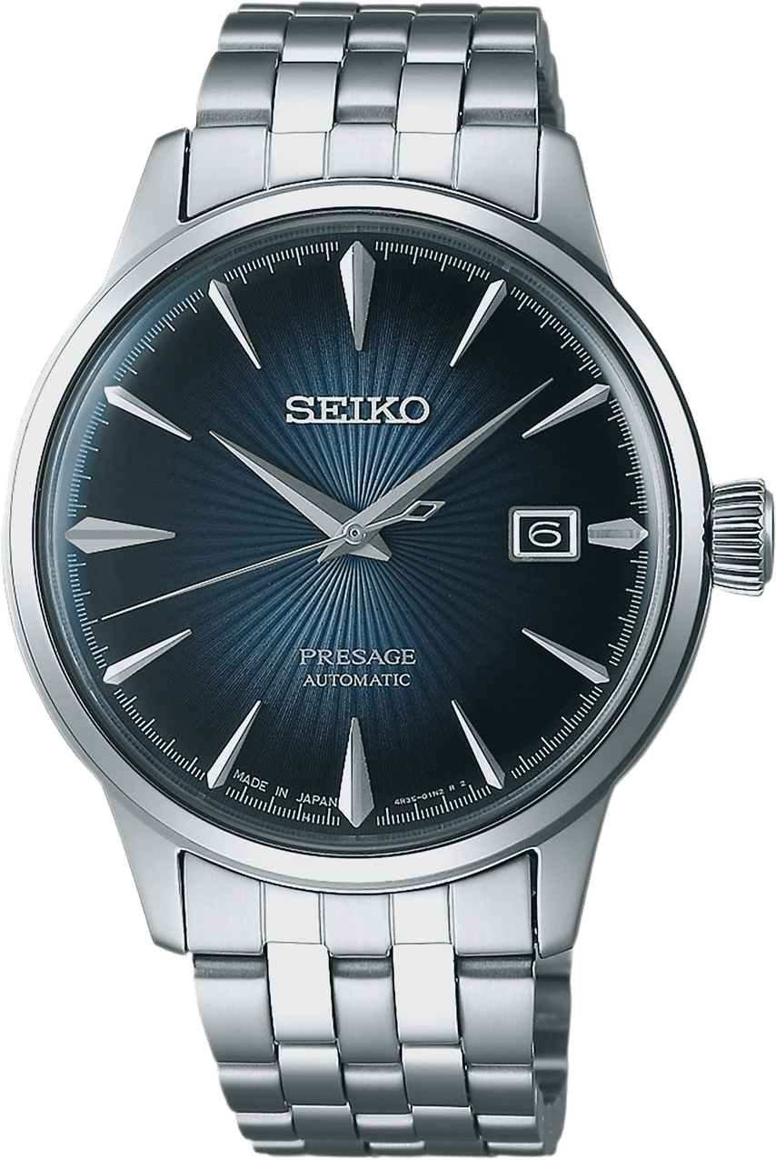 Seiko Presage Automatic Blå/stål, Stållänk - Srpb41j1, från Seiko, i färgen 1.
