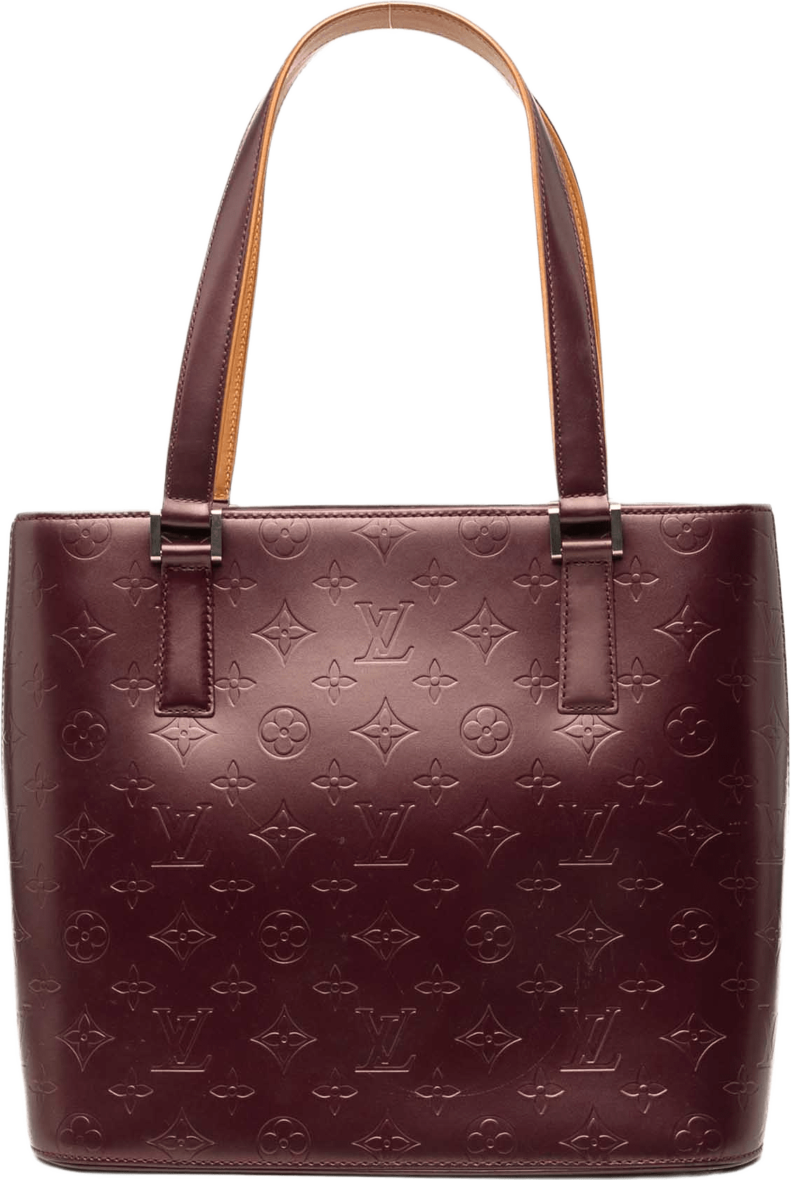 Louis Vuitton Monogram Mat Stockton, från Luxclusif, i färgen röd.