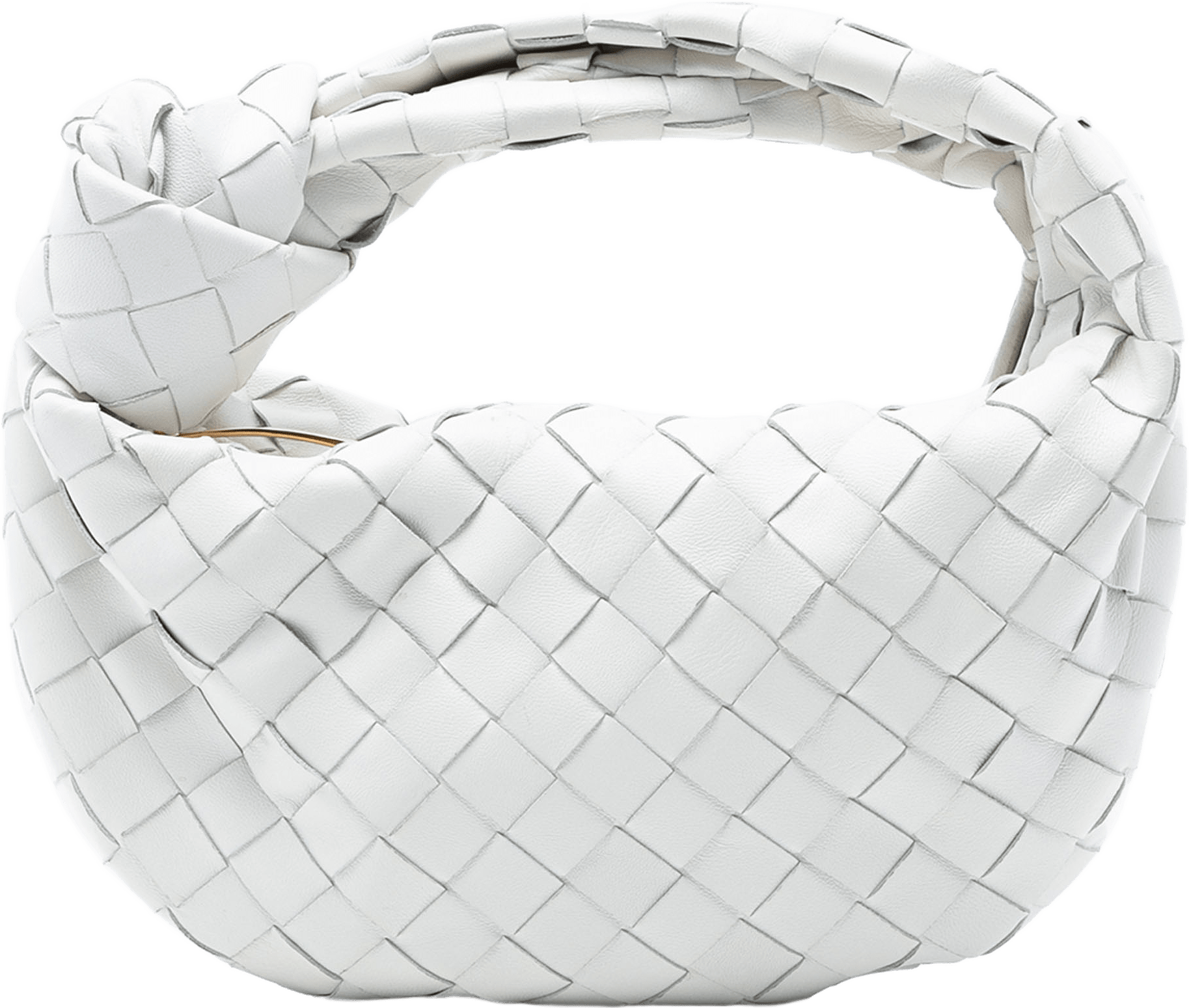 Bottega Veneta Mini Nappa Intrecciato Jodie, från Luxclusif, i färgen white.