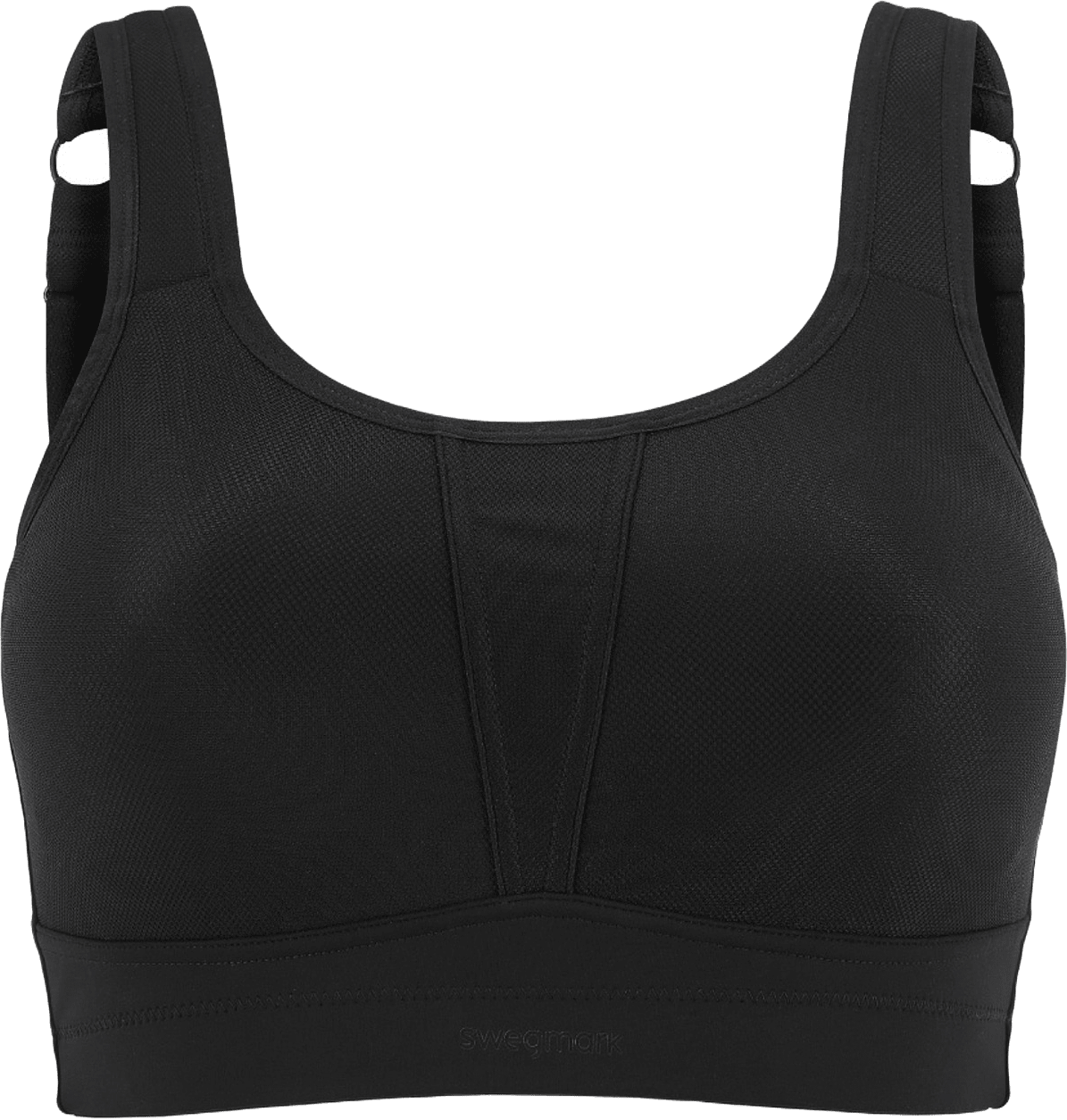 Movement Vadderad Sport-bh, från Swegmark, i färgen black.