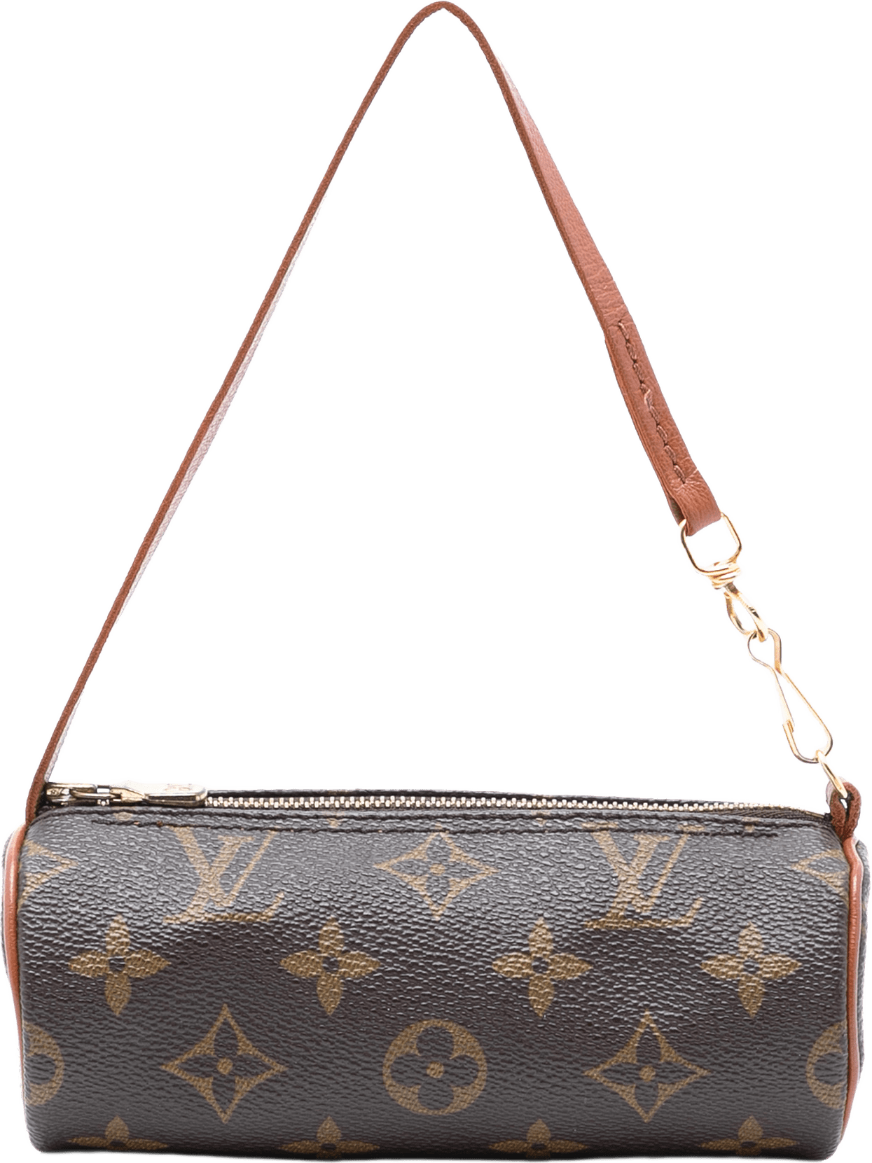 Louis Vuitton Monogram Papillon Pochette, från Luxclusif, i färgen brown.