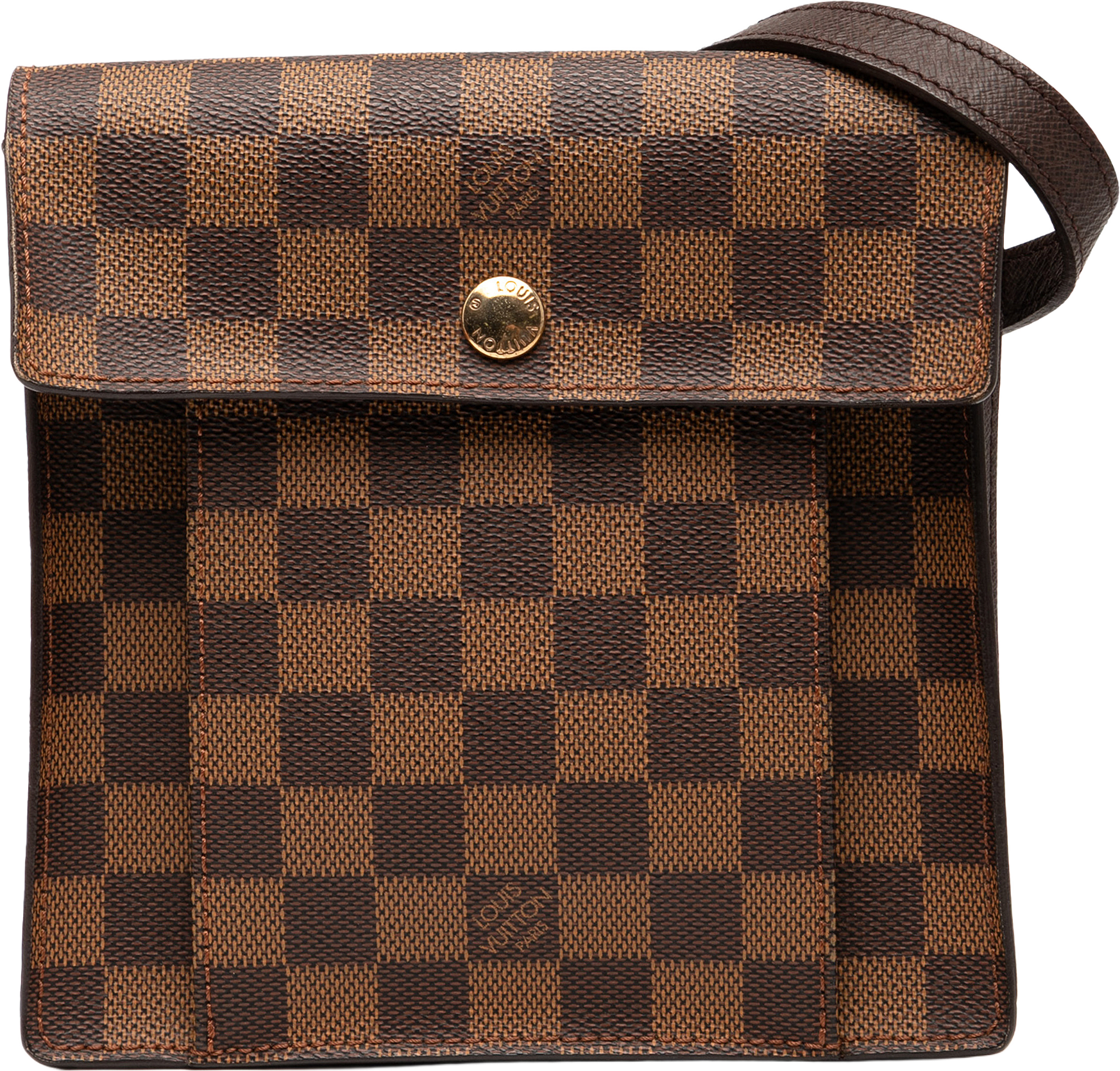 Louis Vuitton Damier Ebene Pimlico, från Luxclusif, i färgen brown.