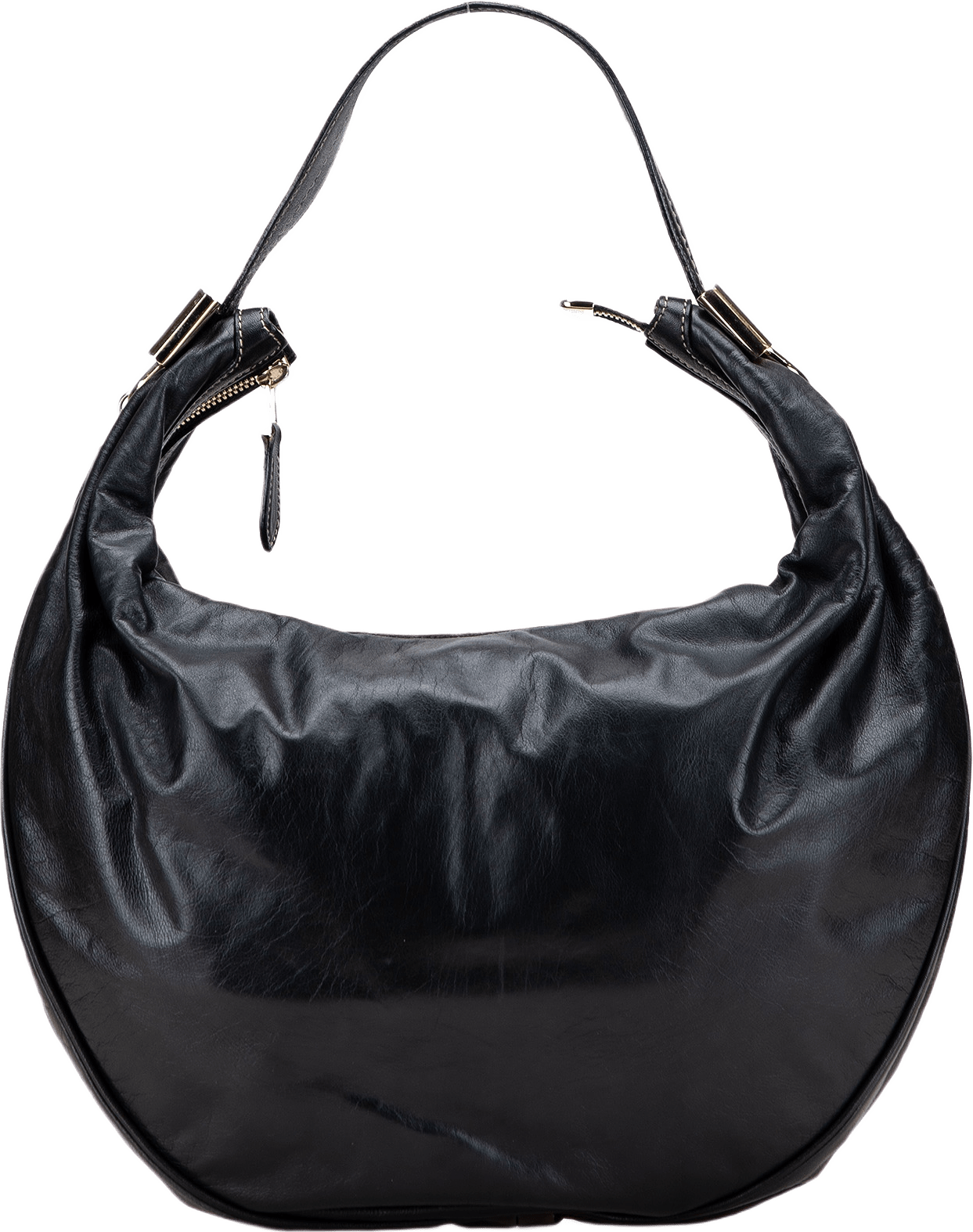 Gucci Leather Duchessa Hobo, från Luxclusif, i färgen black.