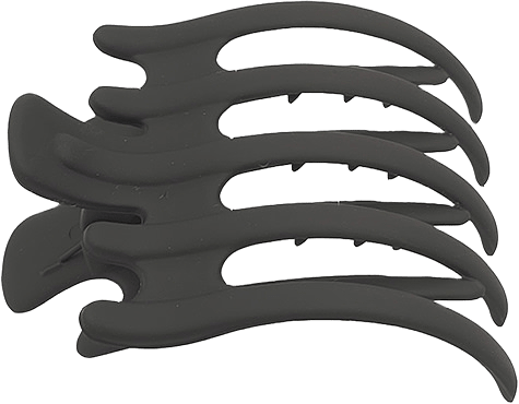 Hårkam I Matt Finish 9,5x6,5cm, från Complement, i färgen black.