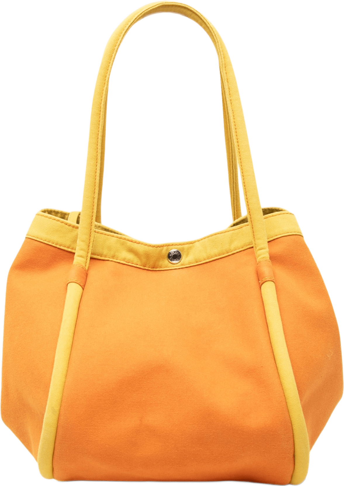 Hermès Toile Lindy Beach Bag, från Luxclusif, i färgen light orange.