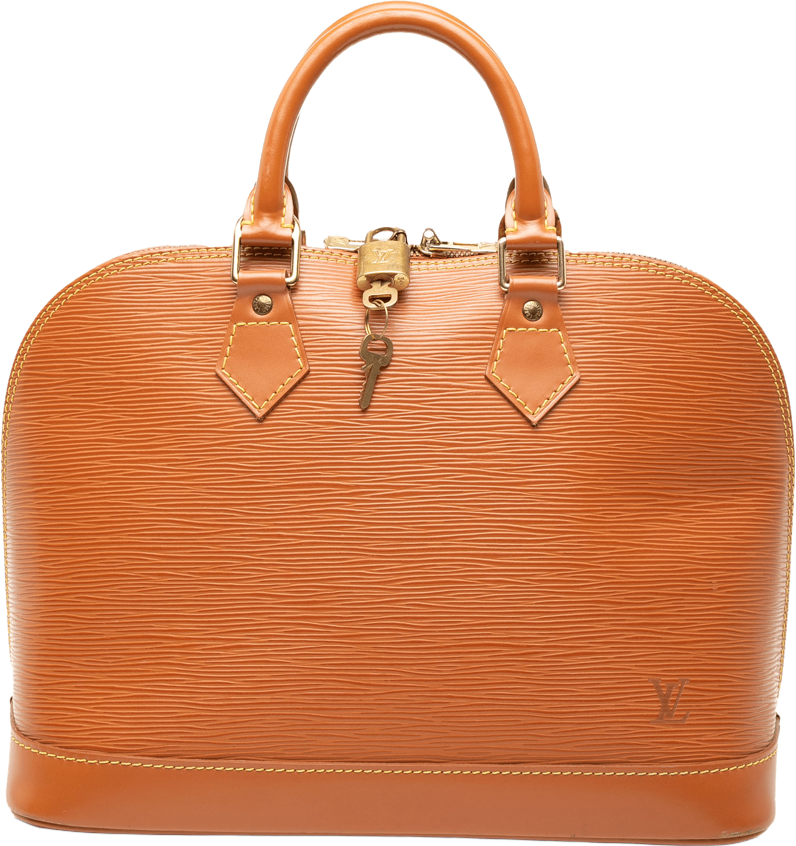 Louis Vuitton Epi Alma Pm, från Luxclusif, i färgen brown.