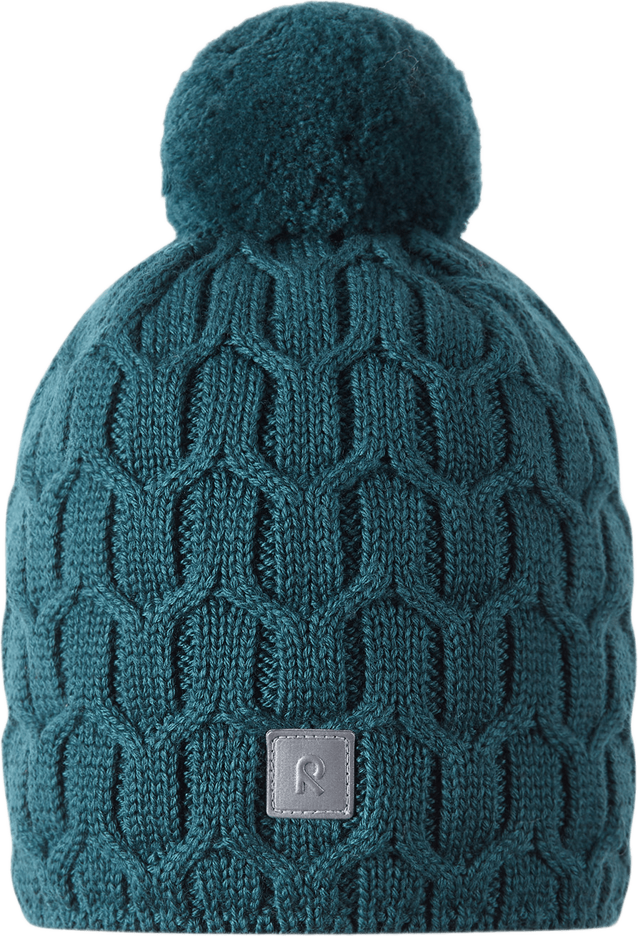 Ullmössa Nyksund, från Reima, i färgen dark teal.