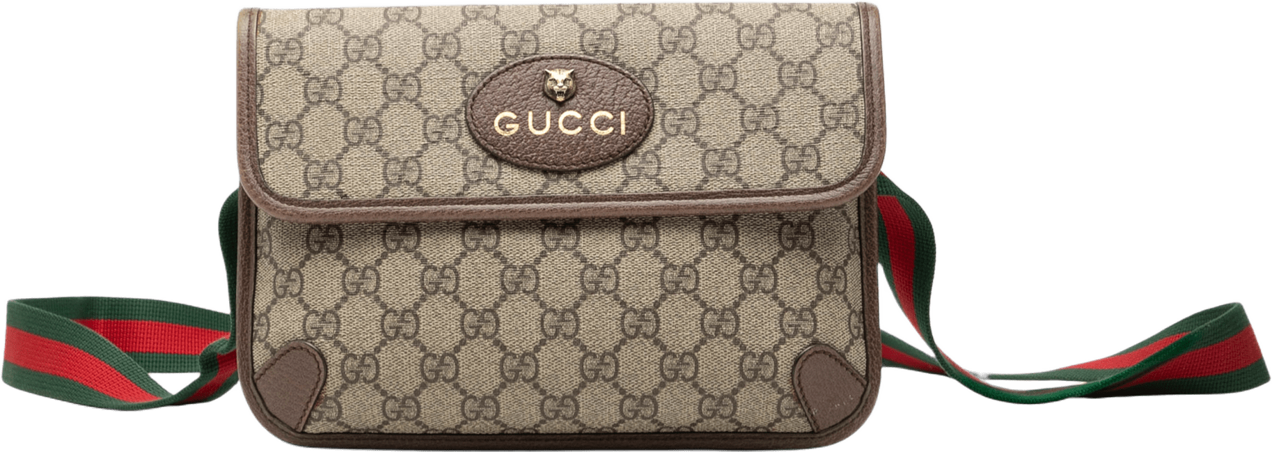 Gucci Gg Supreme Web Neo Vintage Belt Bag, från Luxclusif, i färgen beige.