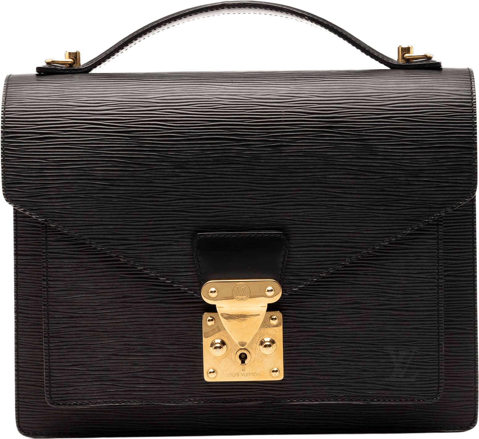 Louis Vuitton Epi Monceau 28, från Luxclusif, i färgen black.