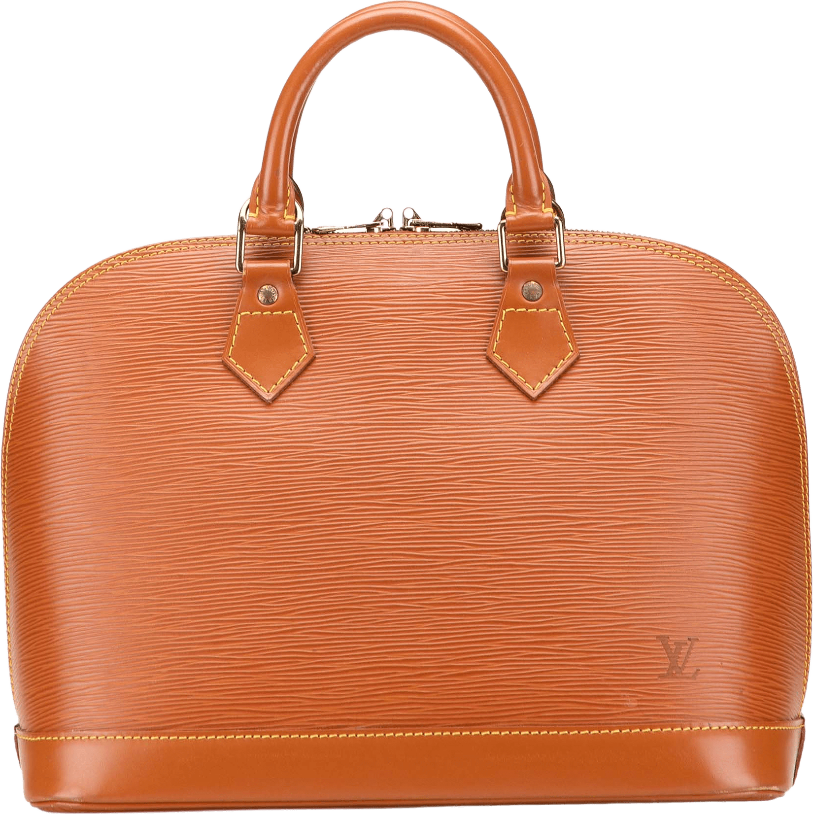Louis Vuitton Epi Alma Pm, från Luxclusif, i färgen brown.