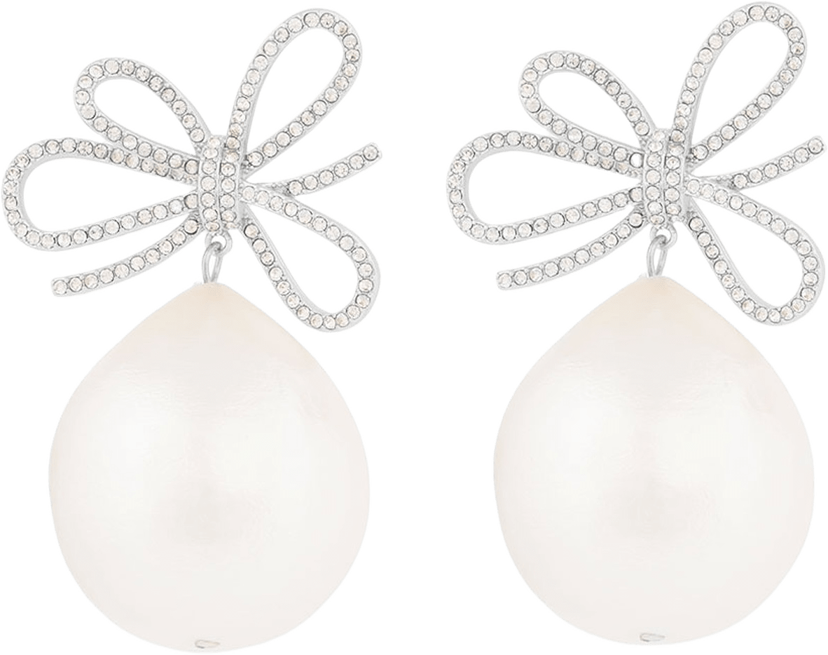 Ribbon Big Crystal Ear, från SNÖ of Sweden, i färgen s/clear.