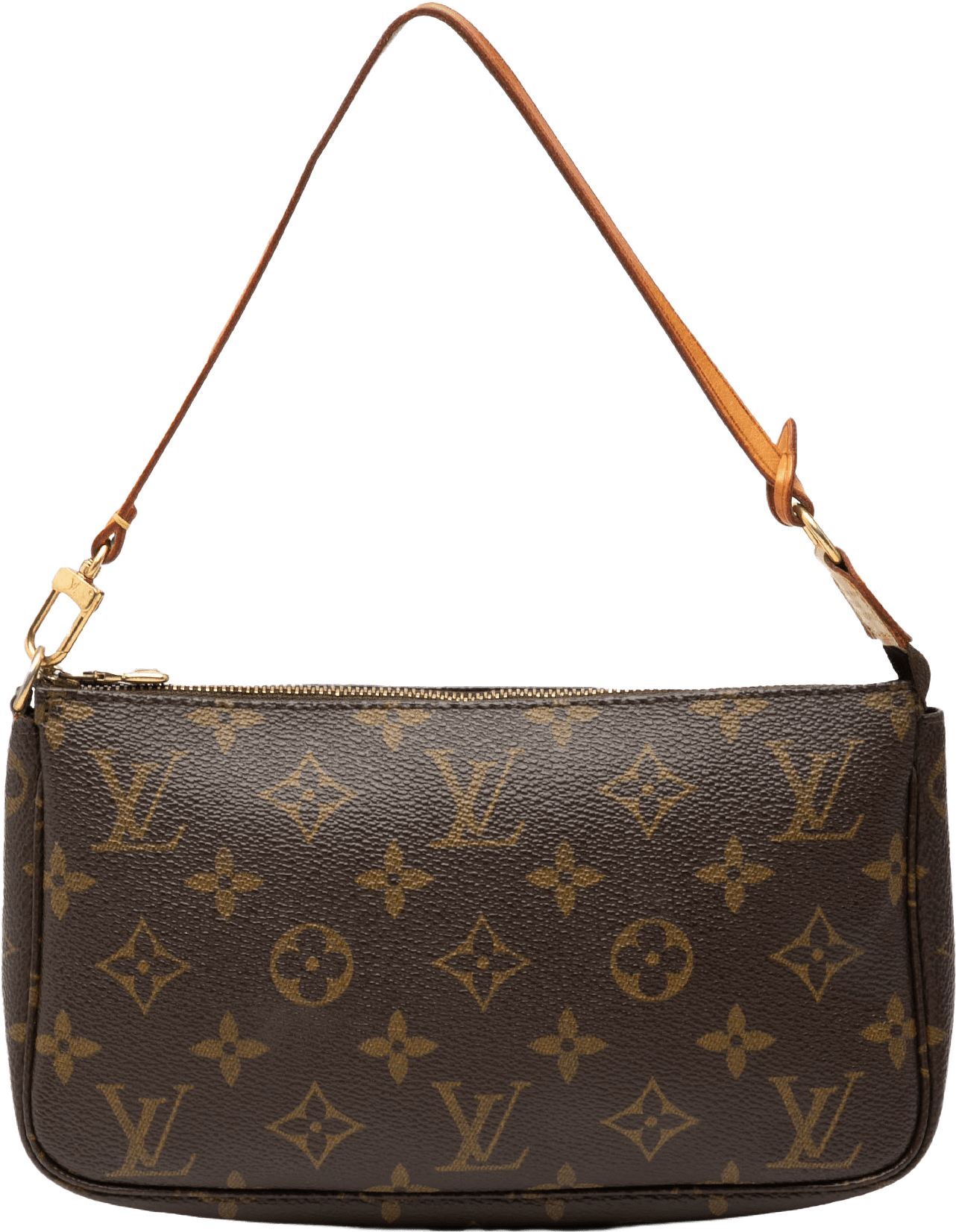 Louis Vuitton Monogram Pochette Accessoires, från Luxclusif, i färgen brown.