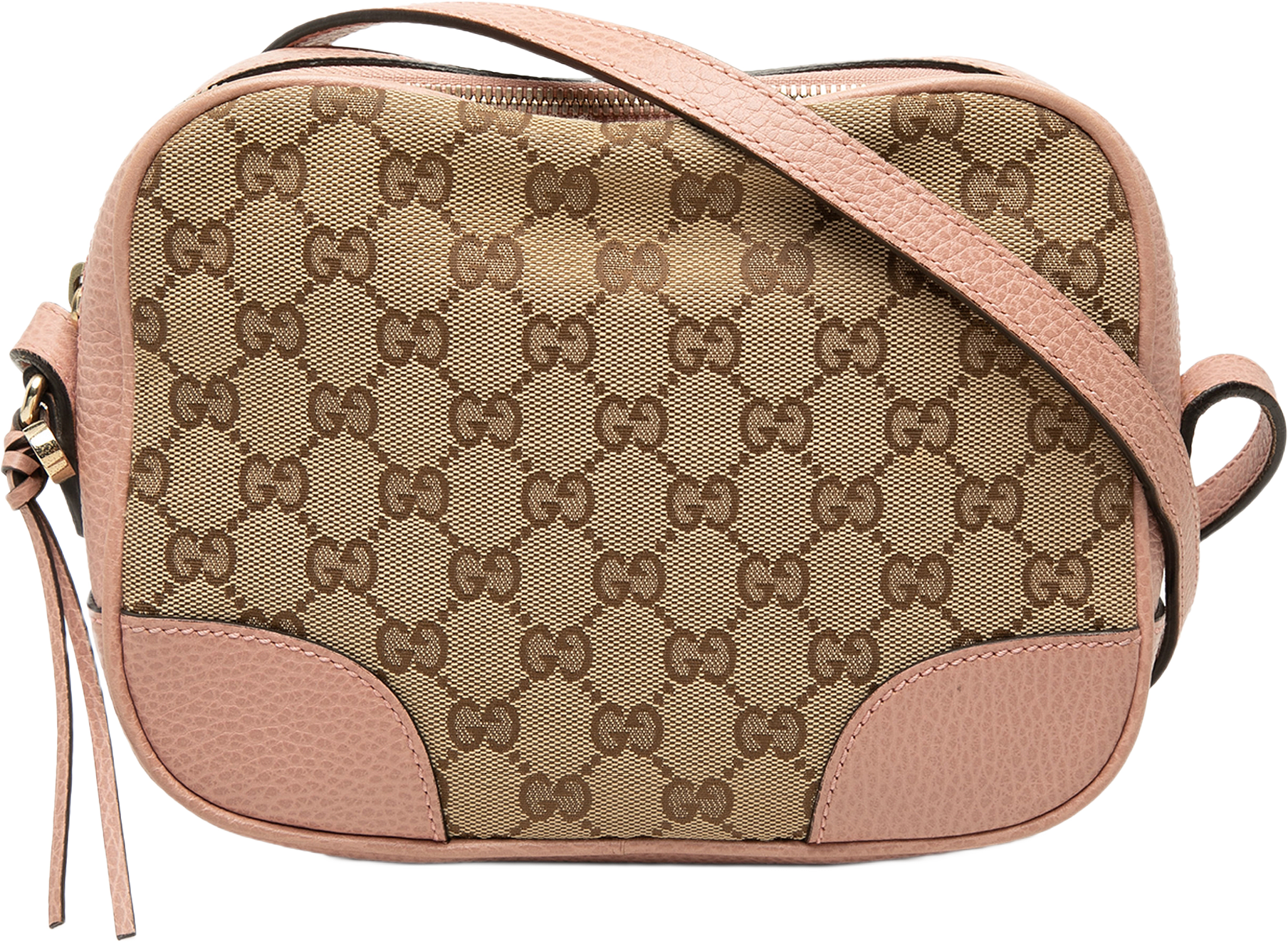 Gucci Gg Canvas Bree Crossbody, från Luxclusif, i färgen beige.