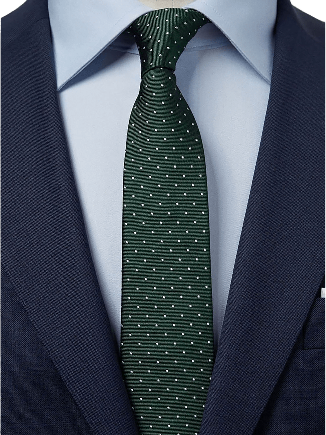 Tie Dot, från John Henric, i färgen mörkgrön & vit.