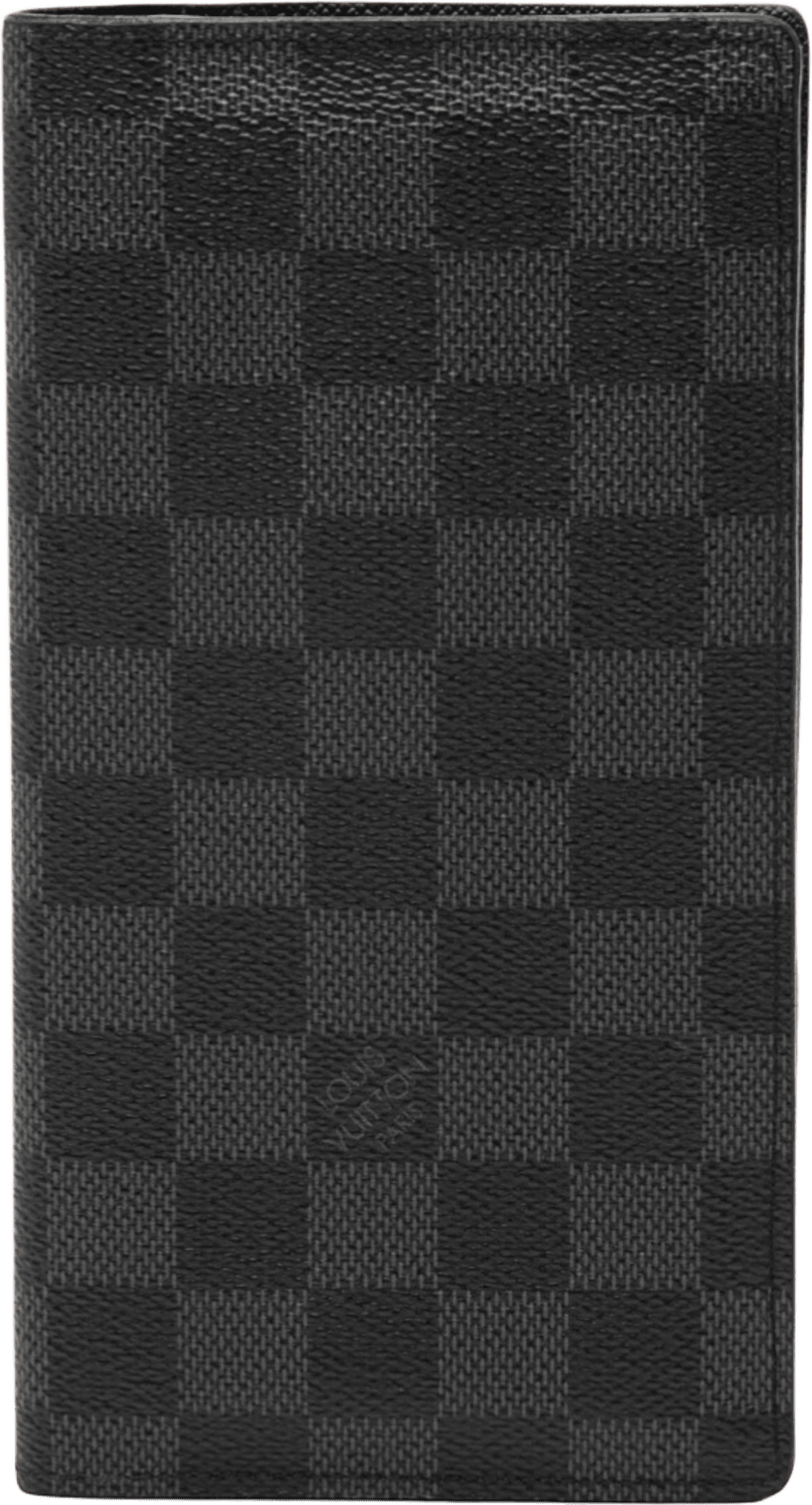 Louis Vuitton Damier Graphite Brazza Long Wallet, från Luxclusif, i färgen black.