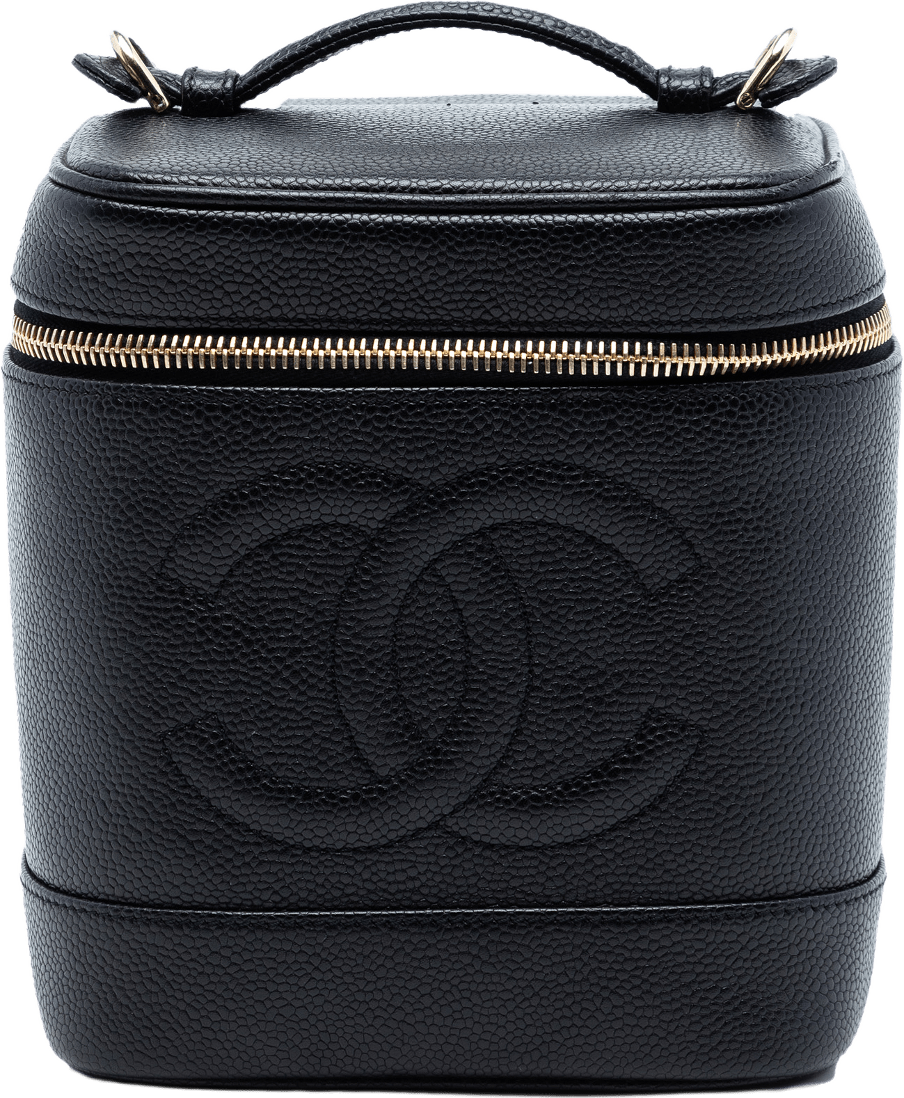 Chanel Cc Caviar Vanity Bag, från Luxclusif, i färgen black.