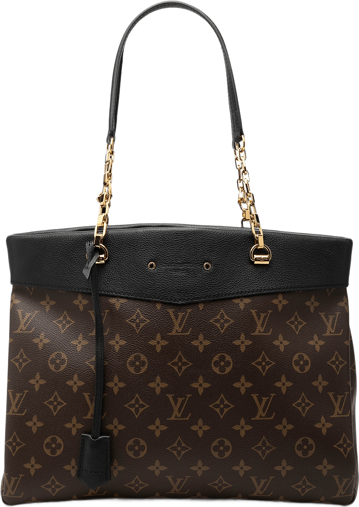 Louis Vuitton Monogram Pallas Shopper, från Luxclusif, i färgen brown.