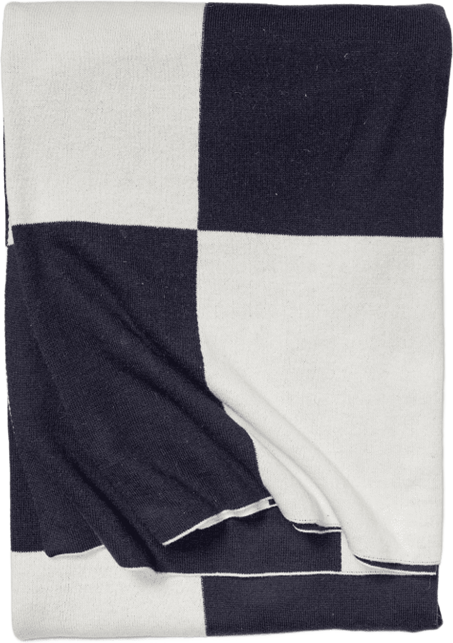 Pläd Square, från Classic Collection, i färgen navy.