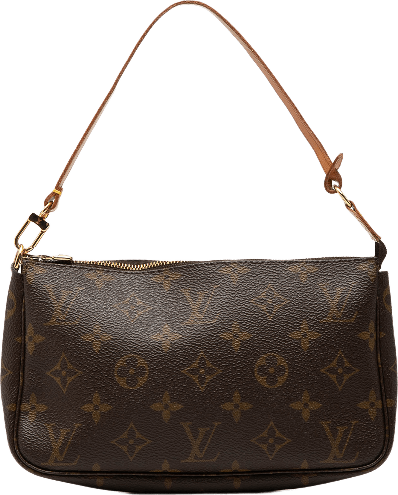 Louis Vuitton Monogram Pochette Accessoires, från Luxclusif, i färgen brown.