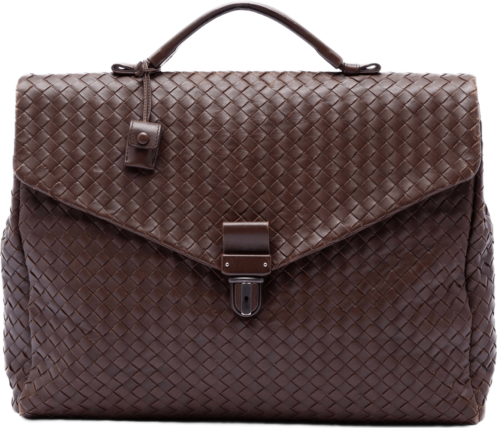Bottega Veneta Nappa Intrecciato Briefcase, från Luxclusif, i färgen brun.