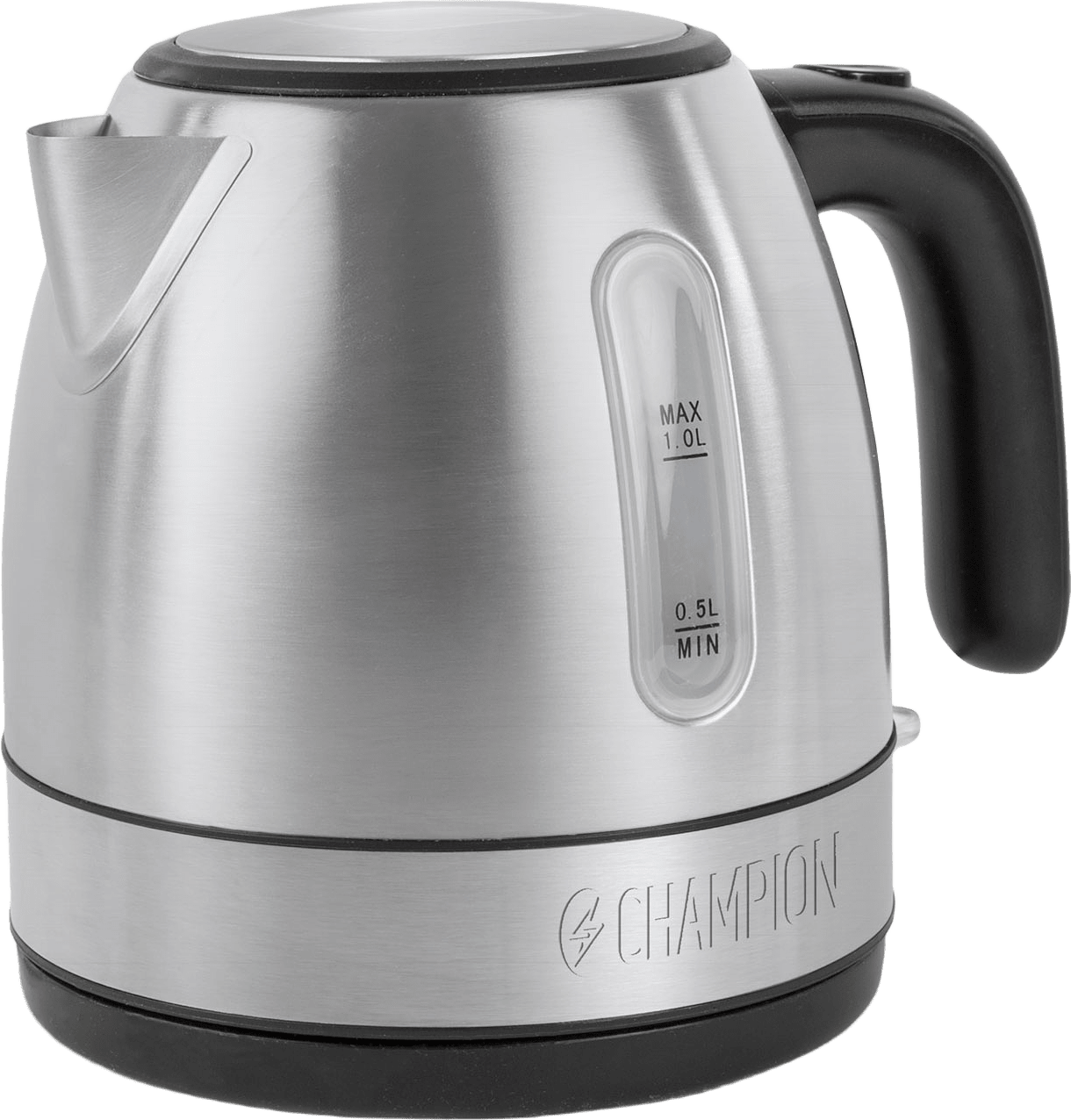 Vattenkokare 1,0l, från Champion Nordic, i färgen rostfri.
