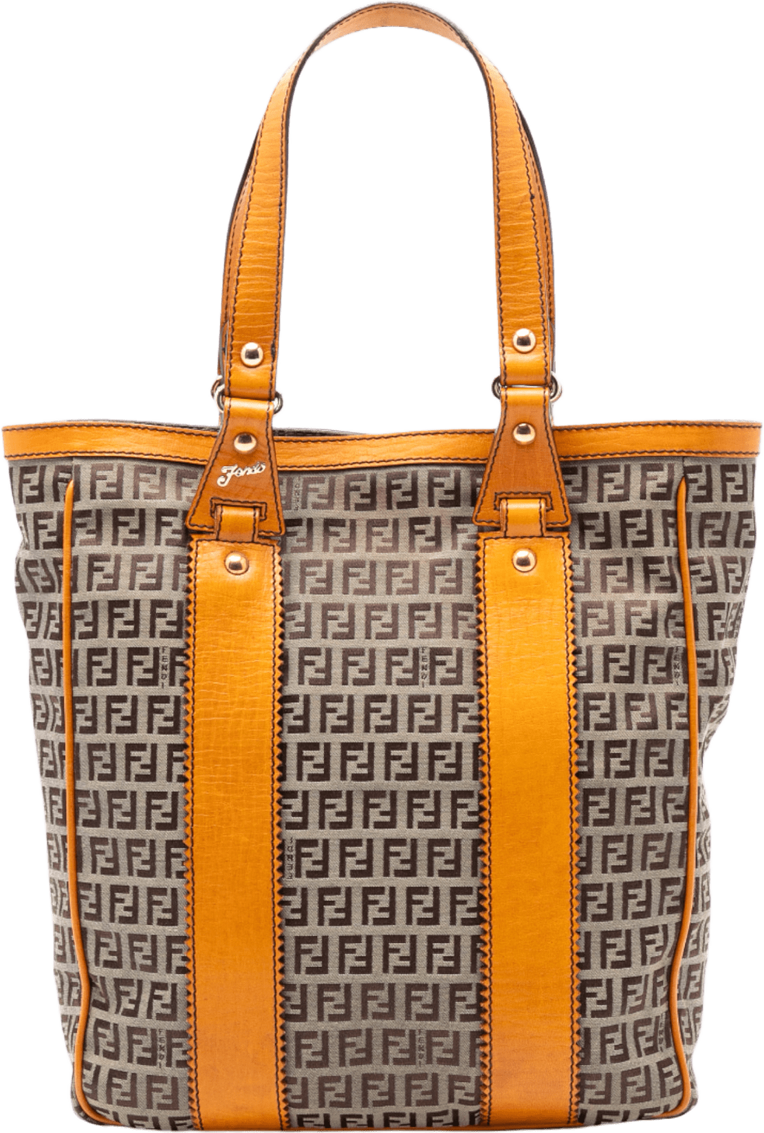 Fendi Zucchino Canvas Tote, från Luxclusif, i färgen beige.