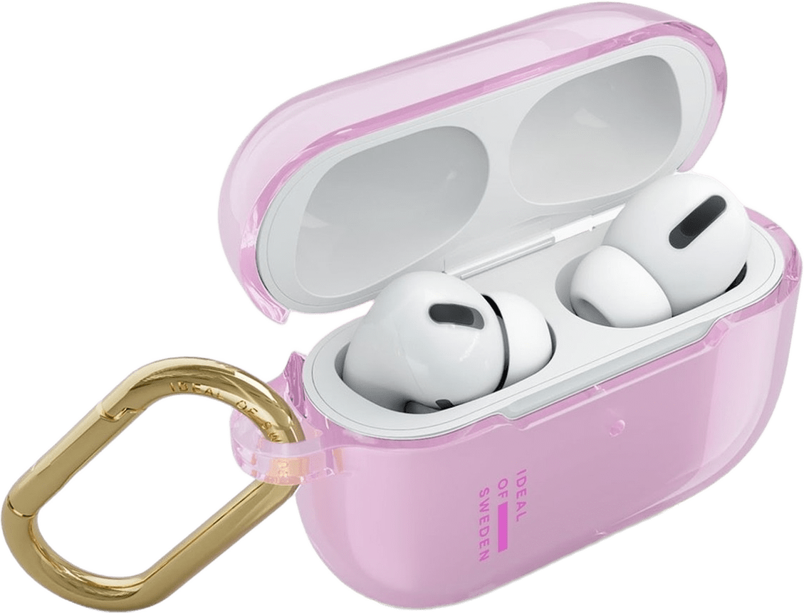 Clear Airpods Case Light Pink, från Ideal Of Sweden, i färgen pink.