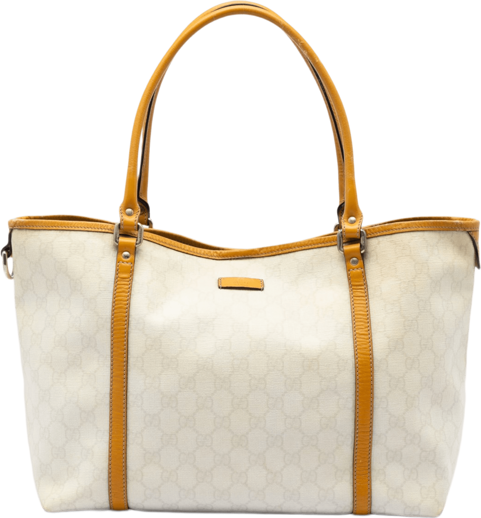 Gucci Medium Gg Supreme Joy Tote, från Luxclusif, i färgen white.