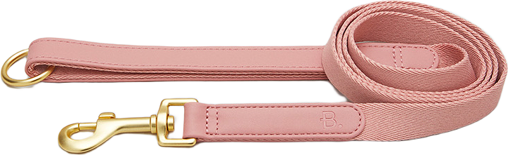 Veganskt Läder Hundkoppel, från Barkalot, i färgen pink.