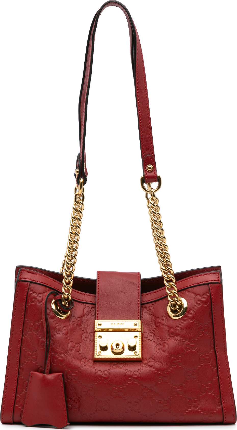Gucci Small Guccissima Padlock Tote